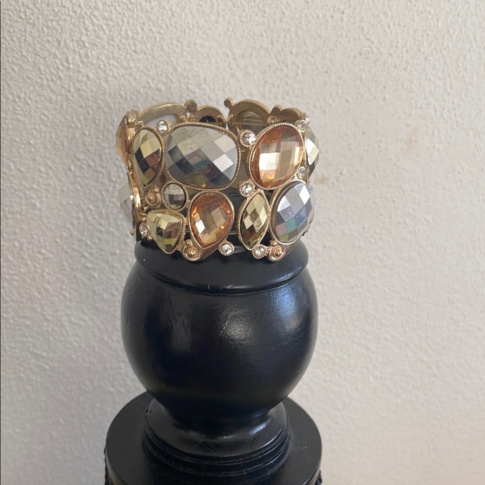 Gold and Silver Statement Bracelet